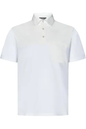 HERNO Tops, Heren, Wit, XL, Nylon, Witte Polo Shirt met Stretch Nylon