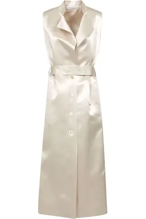 Serafini Jassen, Dames, , S, Duchesse Ivory Mouwloze Blazer