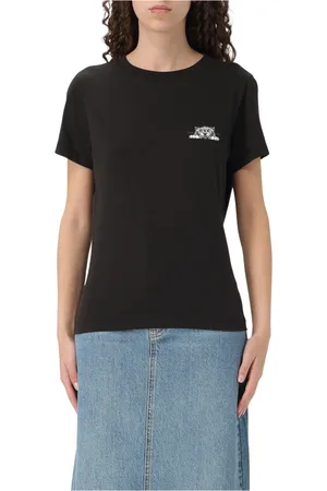 Kenzo Tops, Dames, Zwart, M, Biologisch Happy Tiger T-shirt