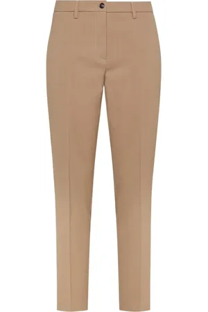 SEVENTY BY SERGIO TEGON Broeken, Dames, Bruin, M, Wol, Moderne chino broek voor vrouwen