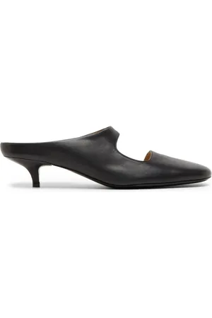 MARSÈLL Schoenen, Dames, Zwart, 37 1/2 EU, Glad Glanzend Lederen Sabot