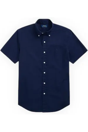 Ralph Lauren Overhemden, Heren, Blauw, S, Sportshirt voor Mannen