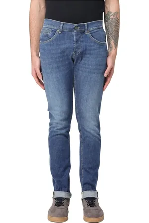 Dondup Jeans, Heren, Blauw, W35, Katoen, George Katoenmix Broek