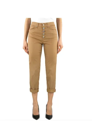 Dondup Broeken, Dames, Bruin, W29, Elegante Koons Juweelknoop Broek