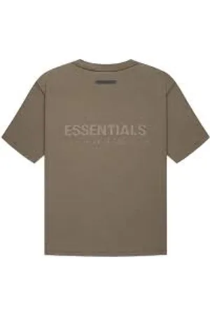 FEAR OF GOD Tops, Heren, Bruin, L, Katoen, Harvest T-shirt met Iconic Essentials Design
