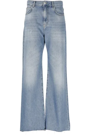 Pinko Jeans, Dames, Blauw, W29, Katoen, Lichtblauwe Katoenmix Jeans