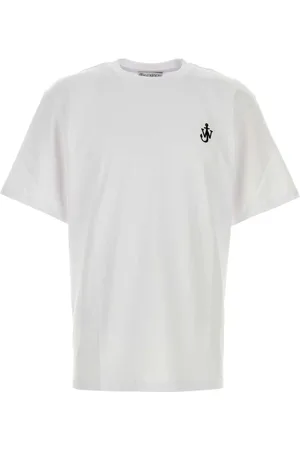 J.W.Anderson Tops, Heren, Wit, S, Katoen, Wit Katoenen T-Shirt