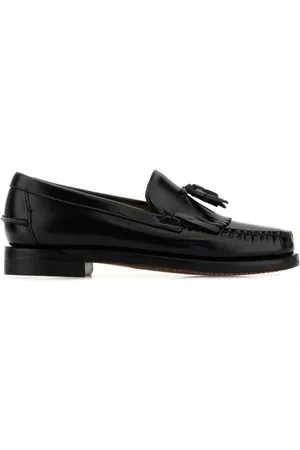 SEBAGO Schoenen, Heren, Zwart, 43 EU, Zwarte Leren Paul Loafers