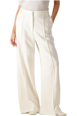 Herskind Broeken, Dames, Wit, XS, Kimberly Pants in Creme Kleur