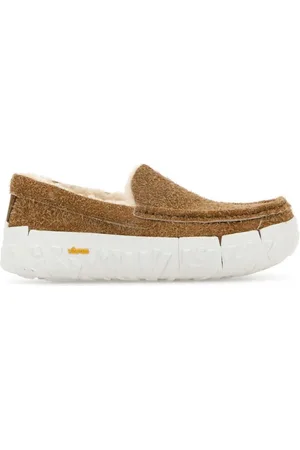 UGG Schoenen, Heren, Bruin, 45 EU, Suède, Kameel Suède Ascot Instappers