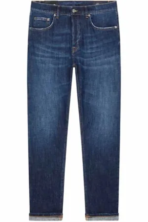 Dondup Jeans, Heren, Blauw, W35, Denim, Iconische Regular Fit Denim Jeans