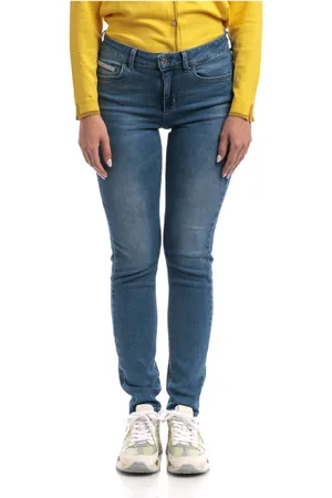 Liu Jo Jeans, Dames, Blauw, W27, Katoen, Hoge taille skinny jeans