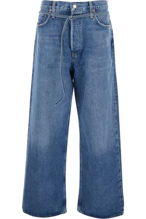 AGOLDE Jeans, Dames, Blauw, W26, Denim, Blauwe Denim Loose Fit Jeans