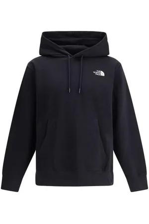 The North Face Sweatshirts & Hoodies, Heren, Zwart, L, Katoen, Geborduurde Monogram Katoenen Hoodie