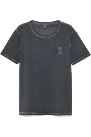 Moschino Tops, Heren, Grijs, L, Grijze Crew Neck T-shirts en Polos