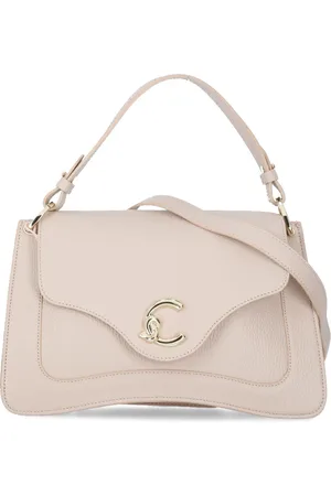 Coccinelle Tassen, Dames, Roze, ONE Size, Leer, Roze Leren Handtas voor Vrouw
