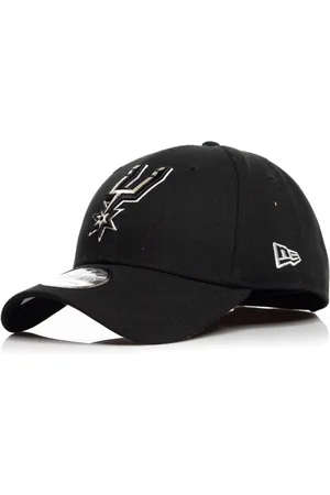 New Era Accessoires, Heren, Zwart, ONE Size, Polyester, NBA Gebogen Klep Pet Spurs Viering