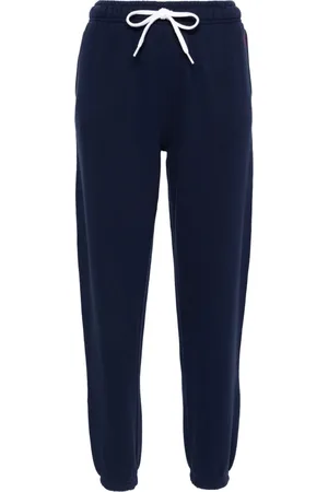 Ralph Lauren Broeken, Dames, Blauw, L, Katoen, Blauwe Casual Atletische Broek