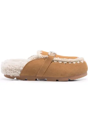 Mou Schoenen, Dames, Bruin, 39 EU, Leer, Casual Bruin Leren Muiltjes