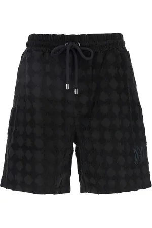 AMIRI Korte broeken, Heren, Zwart, M, Katoen, Zwarte Toweling Shorts