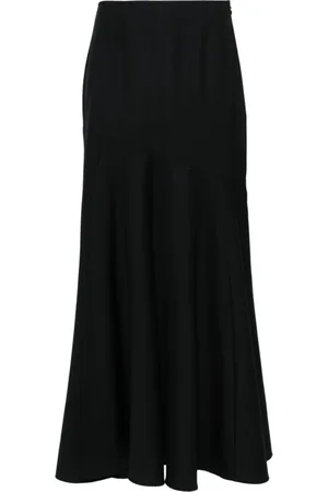 Simone Rocha Rokken, Dames, Zwart, S, Zwarte Bias Gesneden Rok