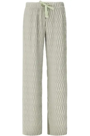 HERNO Broeken, Dames, Groen, S, Nylon, Lichte Nylon Stretch Broek