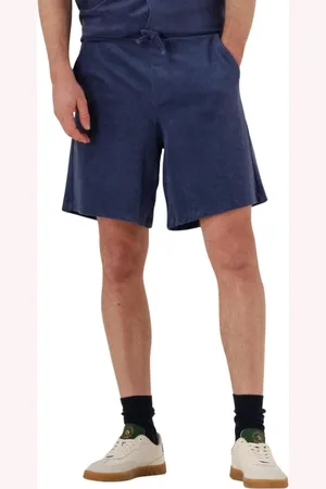 SELECTED Korte broeken, Heren, Blauw, M, Blauwe Jersey Shorts voor Mannen