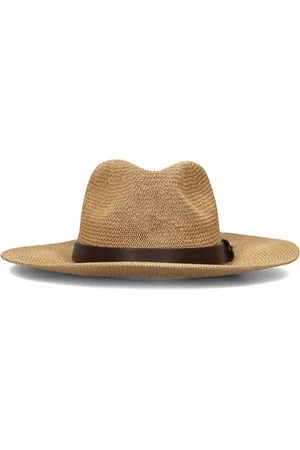 Guess Accessoires, Dames, Bruin, L, Beige Fedora Hoed voor Zonnige Dagen