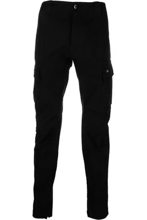 C.P. Company Broeken, Heren, Zwart, XL, Katoen, Zwarte Cargo Broek