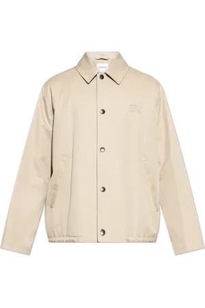 Burberry Jassen, Heren, , 3Xl, Katoen, Jas met geborduurd logo