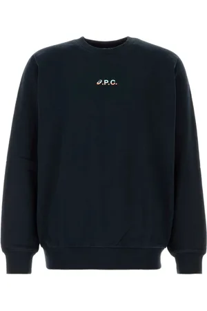 A.P.C. Sweatshirts & Hoodies, Heren, Blauw, S, Katoen, Midnight Stretch Cotton Sweatshirt