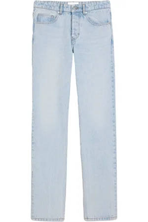 Ami Jeans, Heren, Blauw, W30, Katoen, Blauwe Straight Jeans Casual Stijl