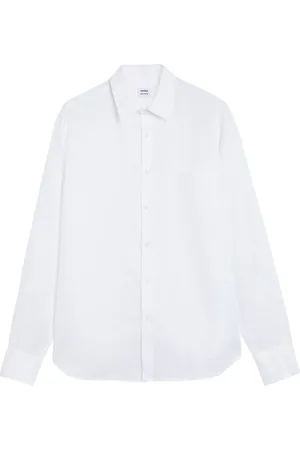Aspesi Overhemden, Heren, Wit, XL, Linnen, Linnen Overhemd Model Sedici