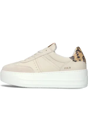 Fred de la Bretoniere Schoenen, Dames, , 38 EU, Leer, Stijlvolle damessneakers voor de zomer