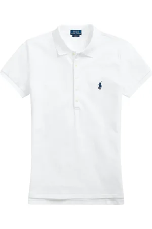 Ralph Lauren Tops, Dames, Wit, L, Katoen, Polo Shirts
