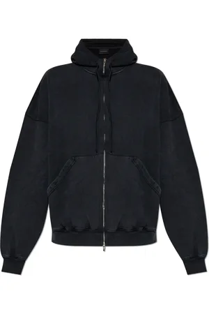 Balenciaga Sweatshirts & Hoodies, Dames, Zwart, XL, Katoen, Hoodie