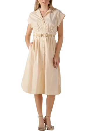 Twin-Set Kleedjes, Dames, , 4Xs, Denim, Elegante Maxi Jurk voor de Zomer