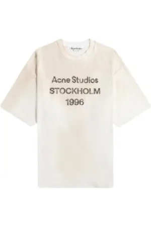 Acne Studios Tops, Dames, , L, Katoen, Casual Katoenen T-shirt