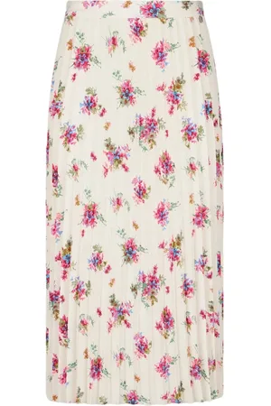 Liu Jo Rokken, Dames, Wit, S, Bloemen Plooirok