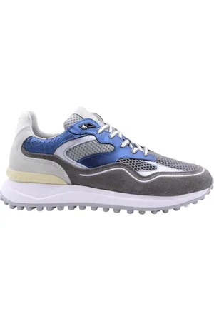 Floris van Bommel Schoenen, Heren, Grijs, 41 1/2 EU, Stijlvolle Sneaker met Noppi Details
