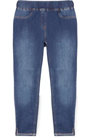 Fiorella rubino Jeans, Dames, Blauw, 6Xl, Katoen, Jeggings, onderkant met strass
