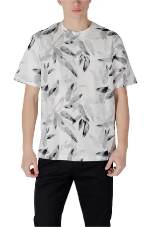 Antony Morato Tops, Heren, Wit, L, Katoen, Bloemenpatroon Katoenen T-shirt