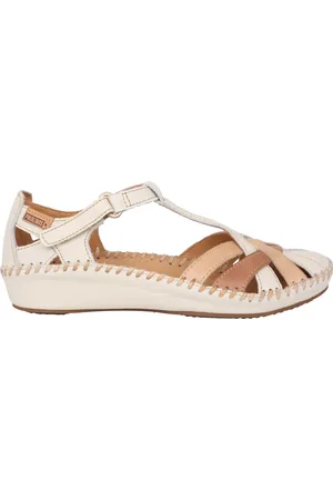 Pikolinos Schoenen, Dames, , 40 EU, Off White Dames Sandaal - Leren Schoeisel