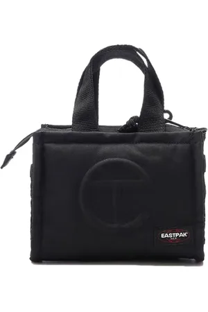 Eastpak Tassen, Dames, Zwart, ONE Size, Polyester, Zwarte Schoudertas met Opgezet Logo
