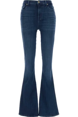 7 for all Mankind Jeans, Dames, Blauw, W24, Denim, Stretch Denim High Waist Ali Jeans