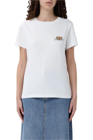 Kenzo Tops, Dames, Wit, M, Biologisch Happy Tiger T-shirt