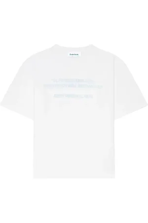 Etudes Tops, Heren, Wit, L, Katoen, AW Quote Katoenen T-Shirt