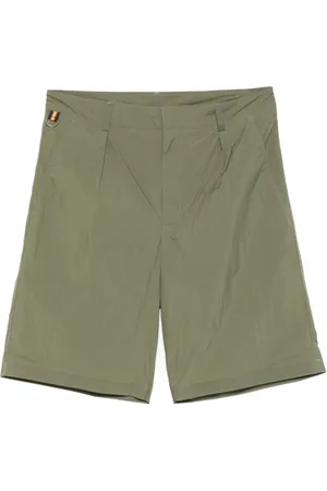 K-Way Korte broeken, Heren, Groen, M, Groene Shorts met Voorknoopsluiting