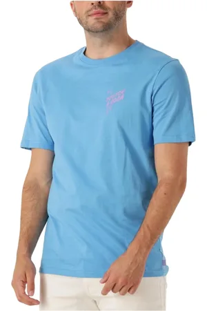 Scotch&Soda Tops, Heren, Blauw, L, Blauw Logo T-shirt voor Mannen