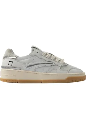 D.A.T.E. Schoenen, Heren, Wit, 38 EU, Suède, Witte Suède Sneakers Comfort Fit